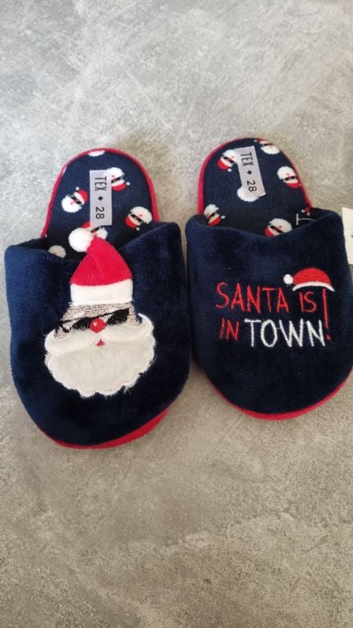 Chaussons Noël garçon 28