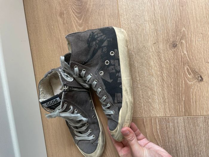 Baskets montantes grises Golden Goose - photo numéro 8