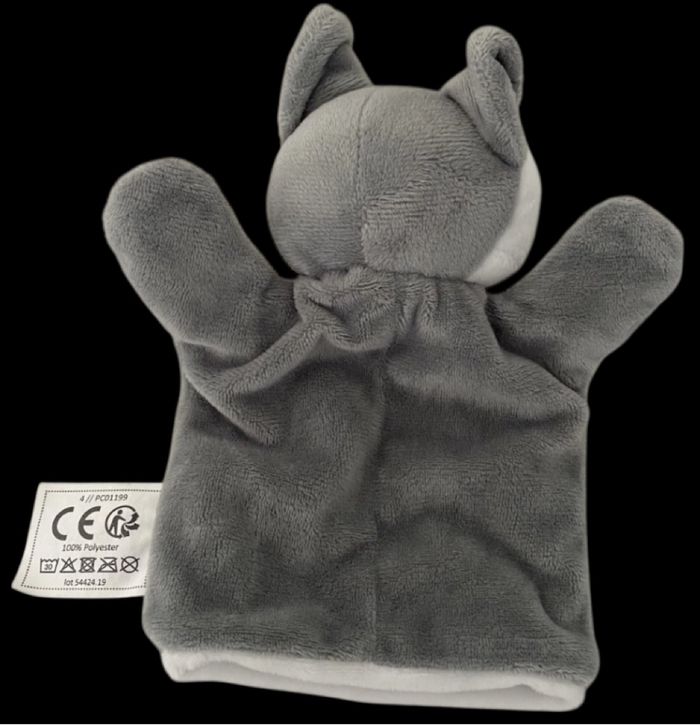 ❤️ B5186  Doudou MES PETITS CAILLOUX Renard Marionnette GRIS - photo numéro 2