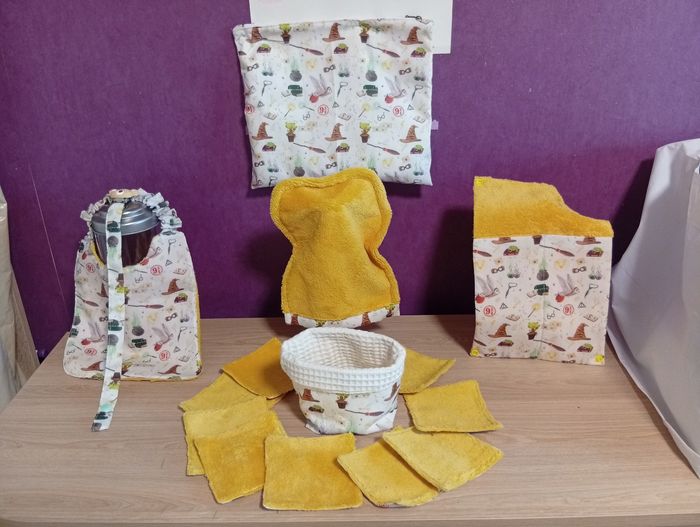 Vend lot de lingettes démaquillantes 12/12 CM bavoirs Petite Gant de toilette neuf avec étiquette - photo numéro 6