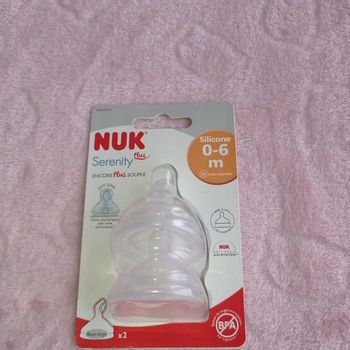 Tétines Nuk 0-6 mois