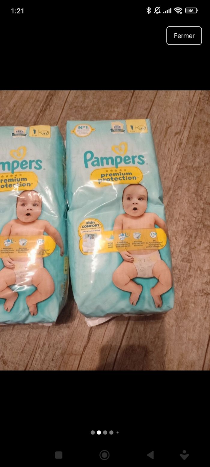 Couche Pampers taille 1 - photo numéro 2