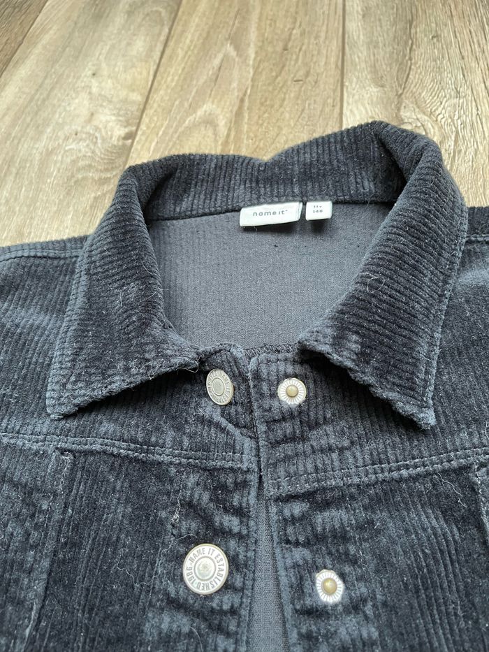 Veste velours noir Name it 11-12 ans - photo numéro 4