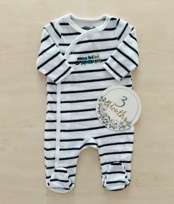 Pyjama Kiabi mon bébé d'amour 3 mois 56-62 cm