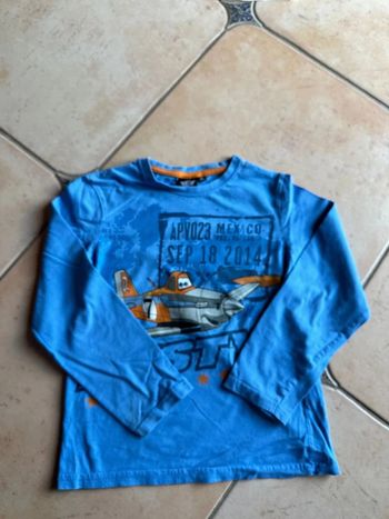 Teeshirt 8 ans garçon manches longues Disney planes