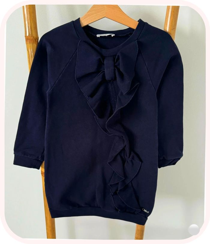 Robe manches longues bleu marine Chloé Taille