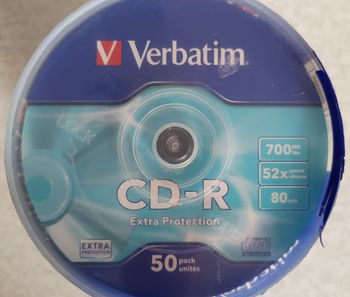 Verbatim CD-R Extra Protection CD-R 700Mo/80mn 50Pièces Neuf