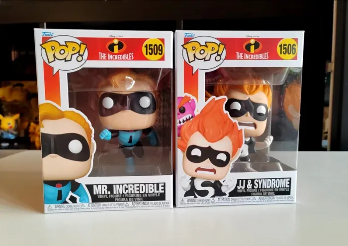 Lot de 2 Figurines Funko Pop Pixar - Disney, Incredibles 20th - Les indestructibles n°1509 & 1506