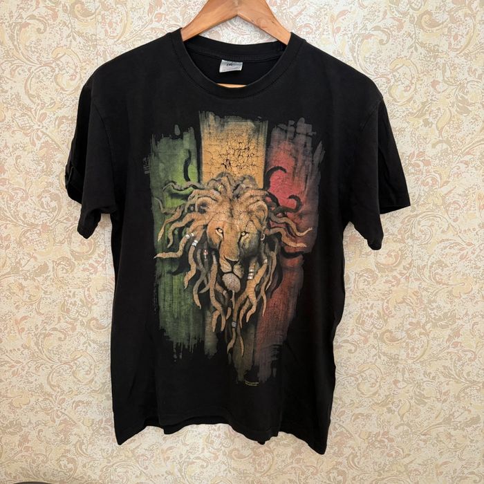 T-shirt lion rasta • S 🌿