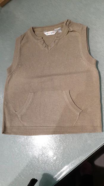 Pull sans manches kitchoun 18 mois