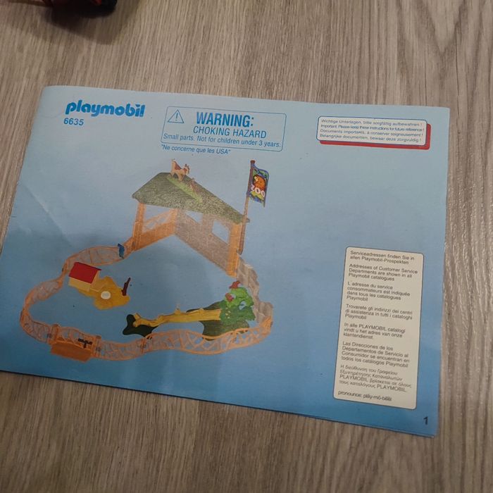 Playmobil 6635 parc animalier avec visiteurs manque ma fourche - photo numéro 3