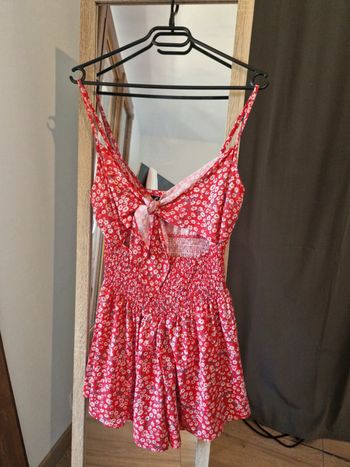 Combi short fleurie