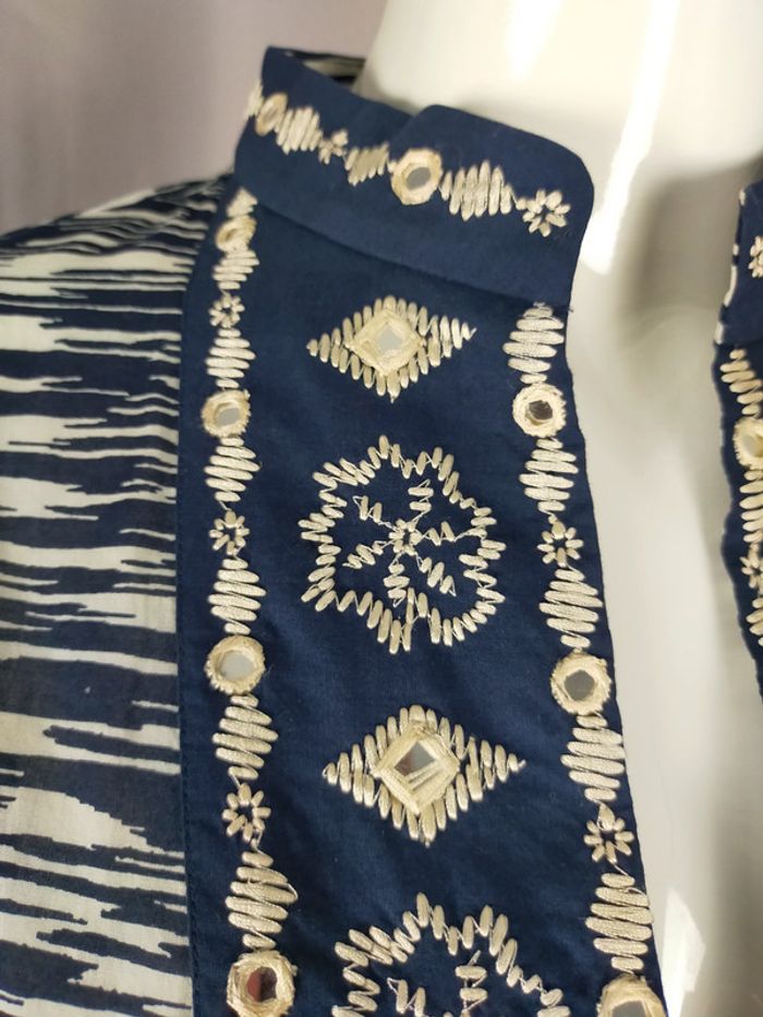 Tunique brodée en coton – Tory Burch – Taille S - photo numéro 7
