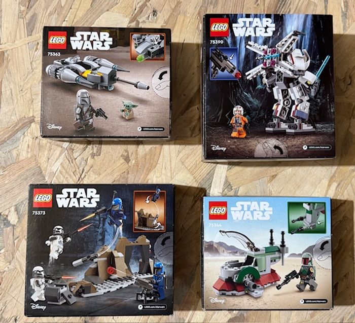 Pack LEGO Star Wars - 75344 / 75363 / 75373 / 75390 - Neufs et scellés - photo numéro 2
