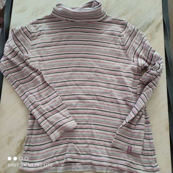 T-shirt rayé rose sergent major