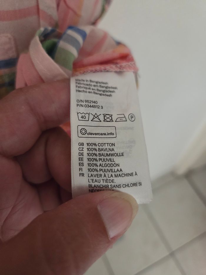 Chemise à carreaux H&M 100% Coton - Taille 44 - photo numéro 5
