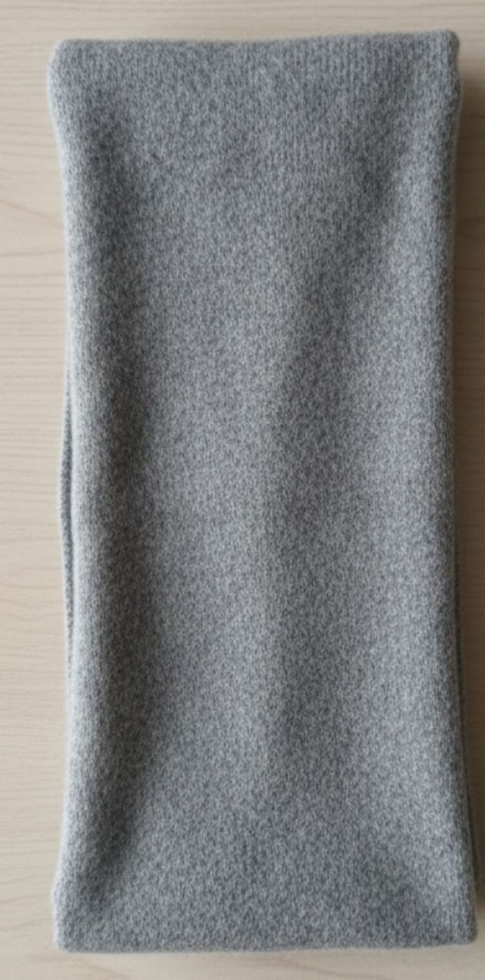 Écharpe douce et chaude Mim - Laine & Angora - Gris chiné - photo numéro 2