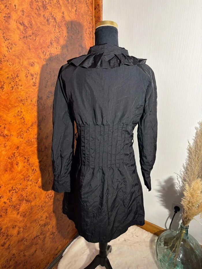 Imperméable Tissaia Noir Taille 40 - #manteauhiver #manteaufemme - photo numéro 3