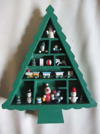Petit sapin en bois - décoration de Noël