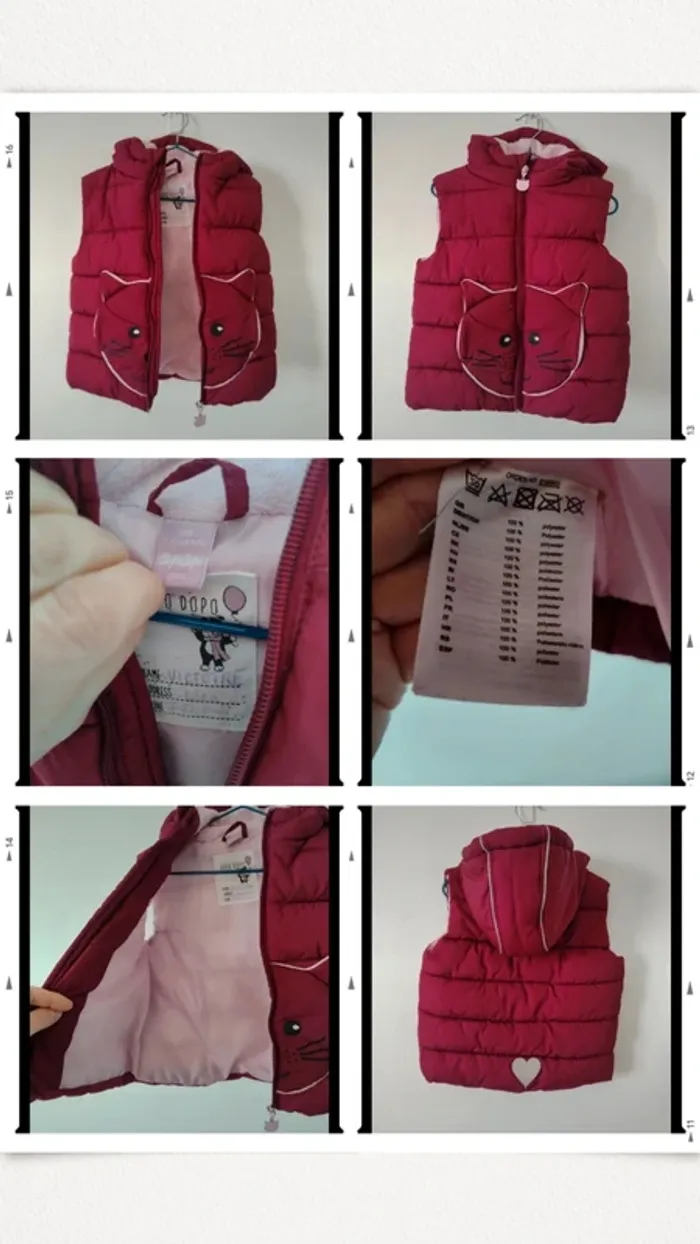 Veste fille sans manches - photo numéro 2