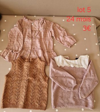 Lot haut pour l'hiver 24 mois fille