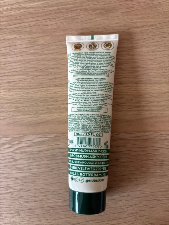 Mudmasky – Heat Protecting Hair Serum - photo numéro 2