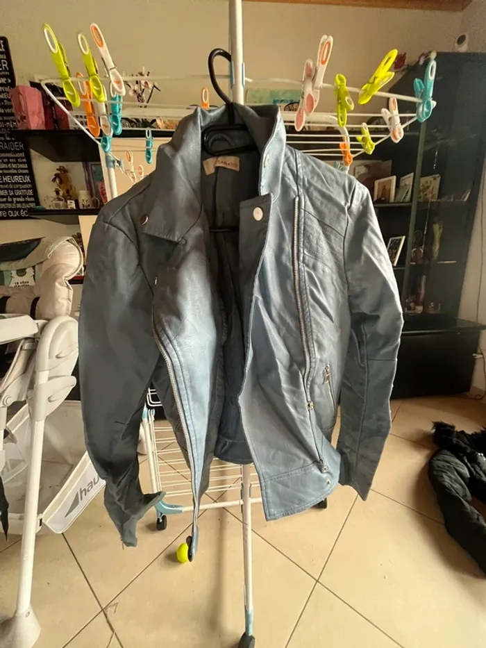 Veste simili cuir taille S