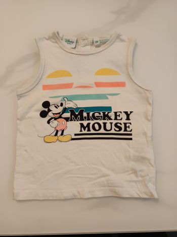 Débardeur Mickey 12 mois neuf 