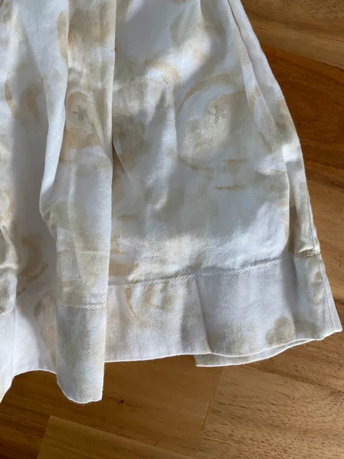 Très belle robe petit bateau crème fleur beige - photo numéro 6