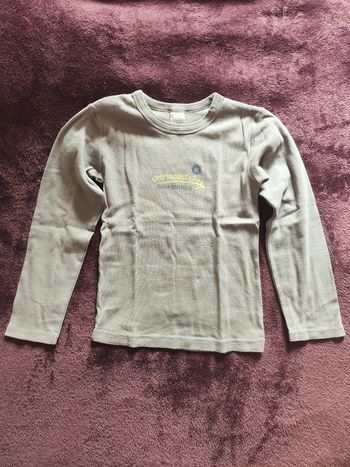 Sous pull kaki garçon 6/8 ans