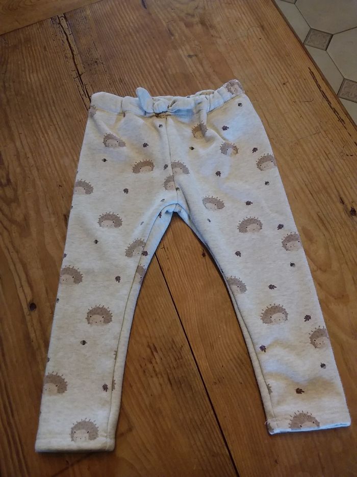 Pantalon molletonné fille 24 mois