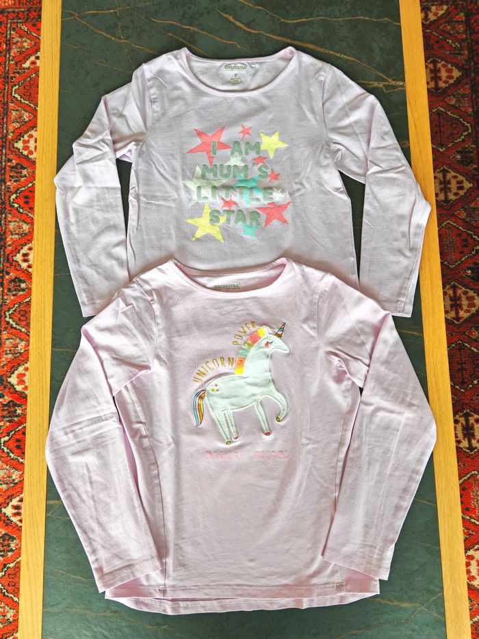 Lot de 2 t-shirts roses orchestra 8 ans - photo numéro 1
