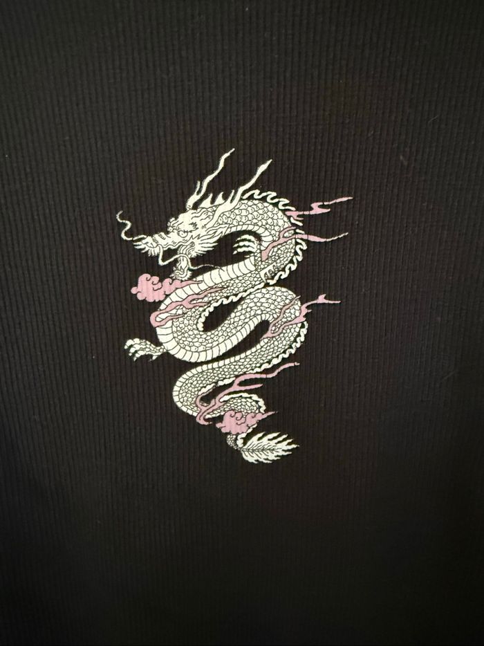 Tee-shirt dragon noir - photo numéro 2