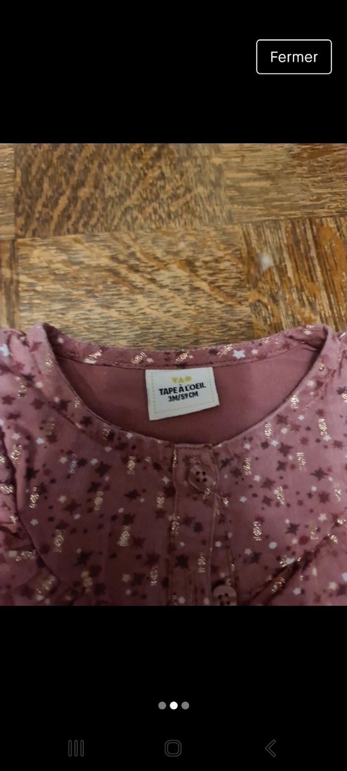 Combi short bébé 3mois - photo numéro 2
