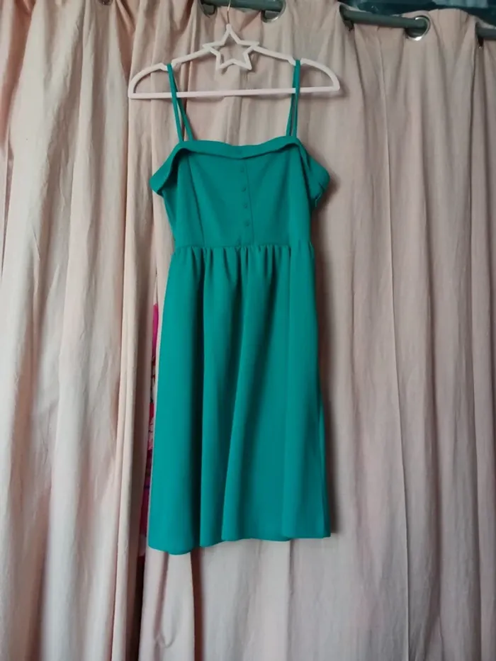 Robe verte marque cache cache taille 34