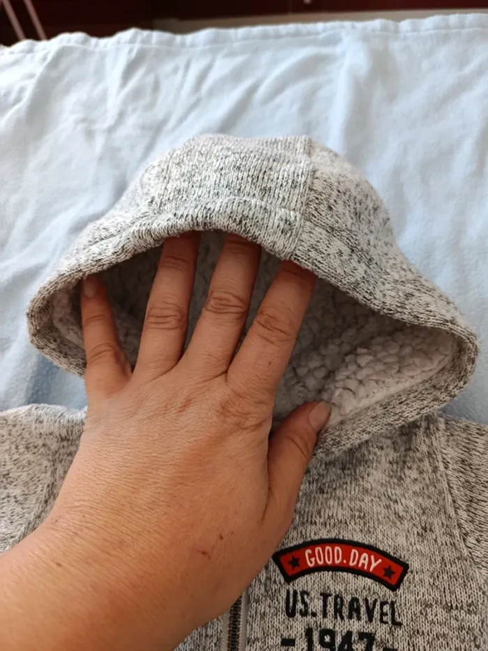 Gilet gris 12mois Gémo - photo numéro 5
