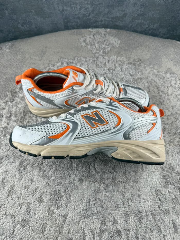 New Balance 530 Running Abzorb - White & Cream & Orange - photo numéro 7