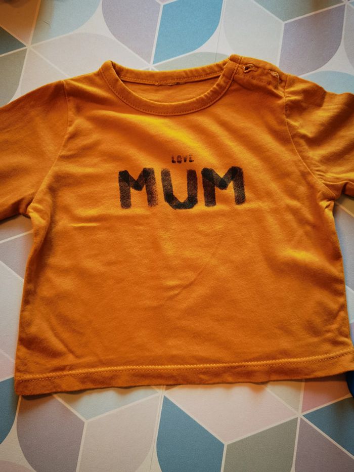 D1342 - tee-shirt garçon 6 mois - photo numéro 2