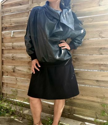 Rare haut cuir vintage Jean Jacques Dray