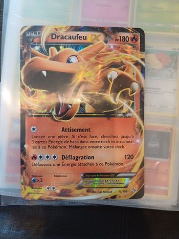 Carte pokemon jumbo dracaufeu EX 11/106