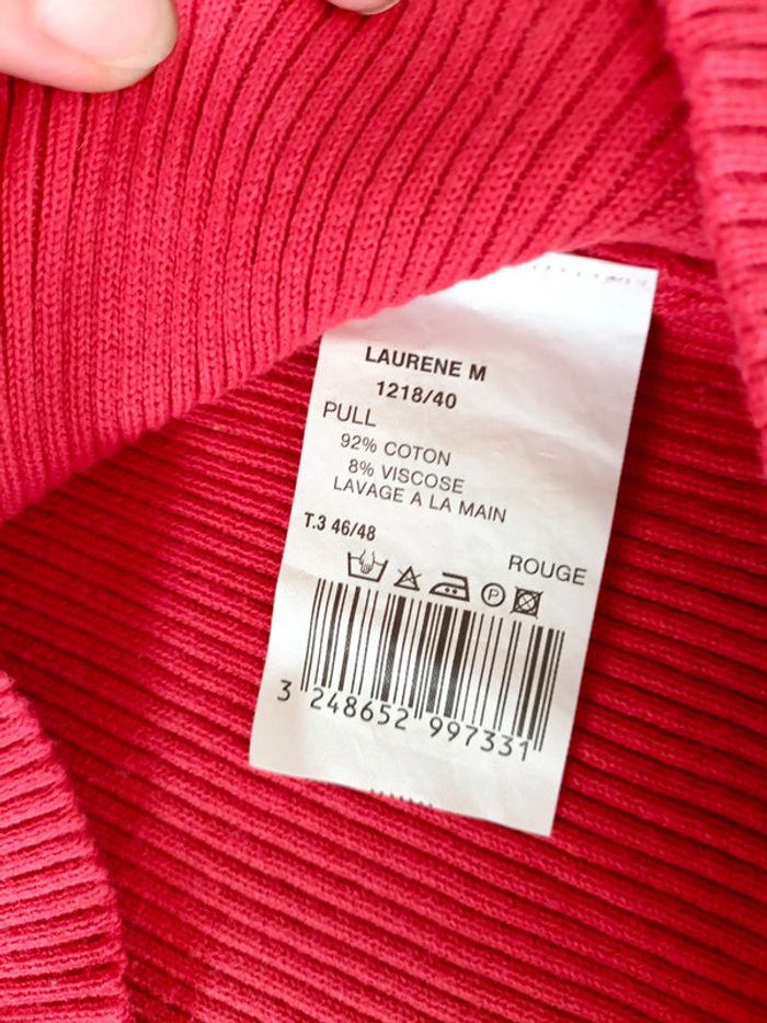 Tee-shirt rouge Laurene M - photo numéro 3