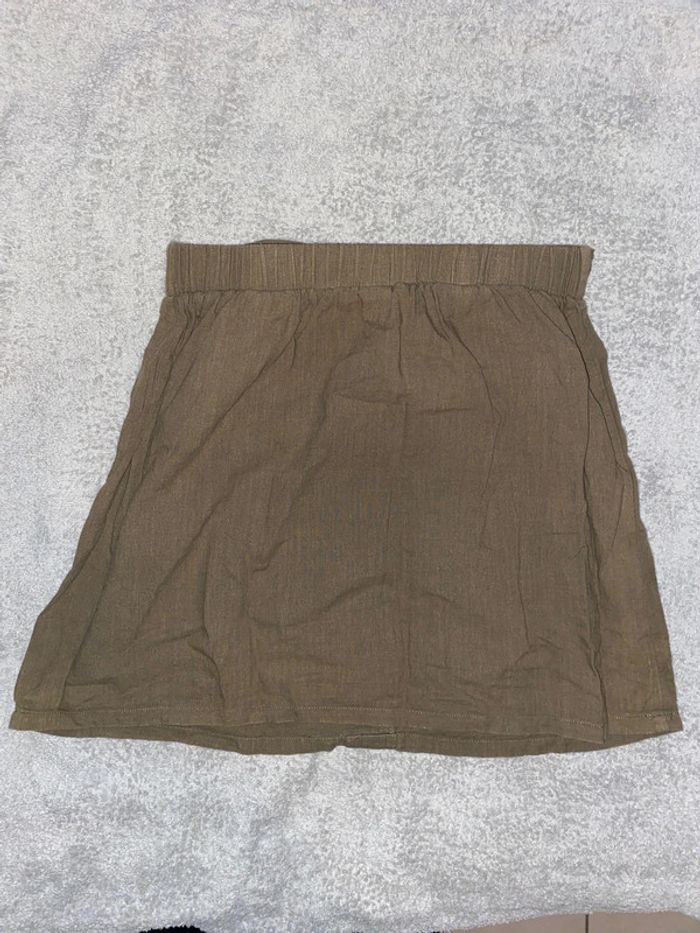 Jupe kaki avec noeud - photo numéro 4