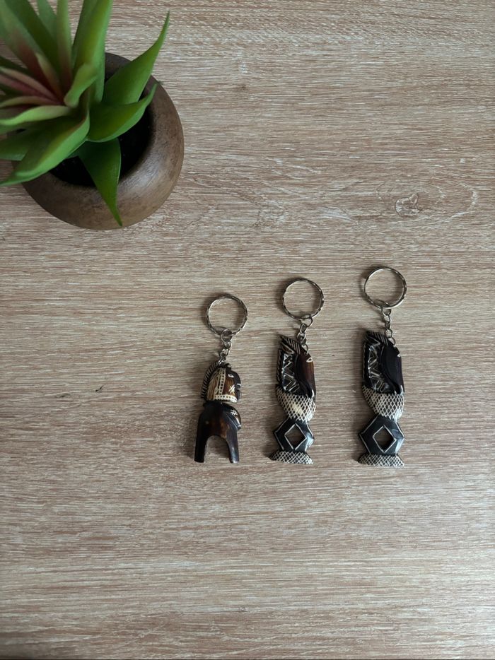 Lot 3 porte clé Africain neuf