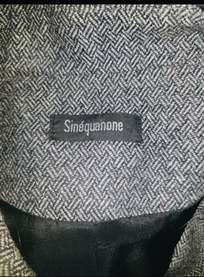 Veste tweed paletot ceinturée Sinequanone neuve - photo numéro 7