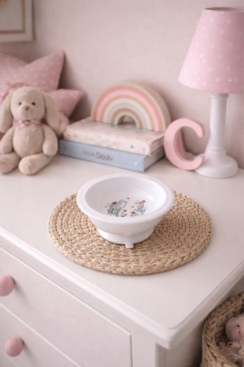 🥣 Jolie Assiette Bébé à Ventouse - Motifs Floraux 🌸