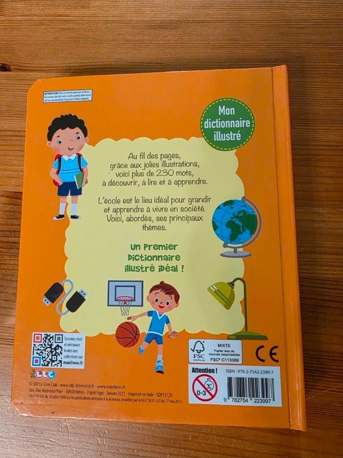 Livre enfant école vocabulaire - photo numéro 2