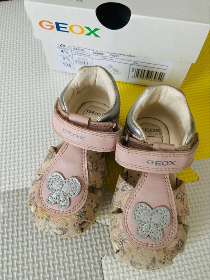Sandales filles rose gris Elthan Geox 20