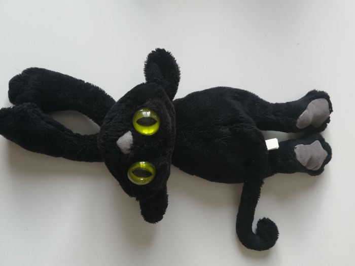 peluche chat noir - photo numéro 2