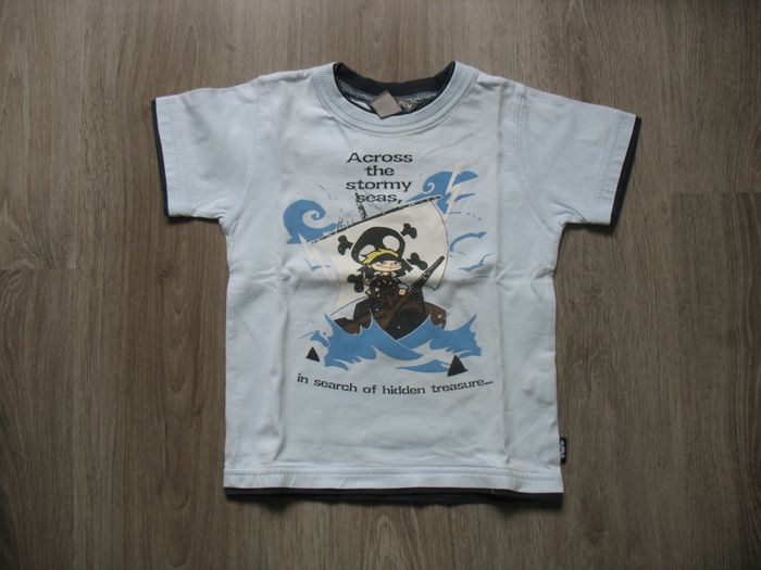 TEE SHIRT MC BLEU CIEL BÉBÉ GARÇON "H&M" - 2 / 3 ANS - n°02 - photo numéro 4
