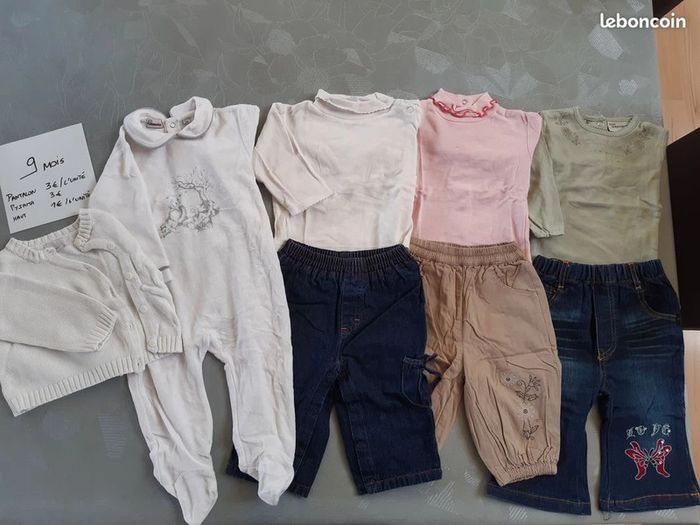 Lot complet de vêtements bébé (fille) 0-12 mois - photo numéro 14